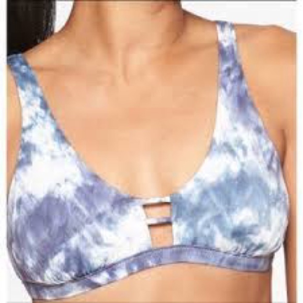 Athleta Tulum Ladder Blue Tie-Dye Strappy Front Strappy
